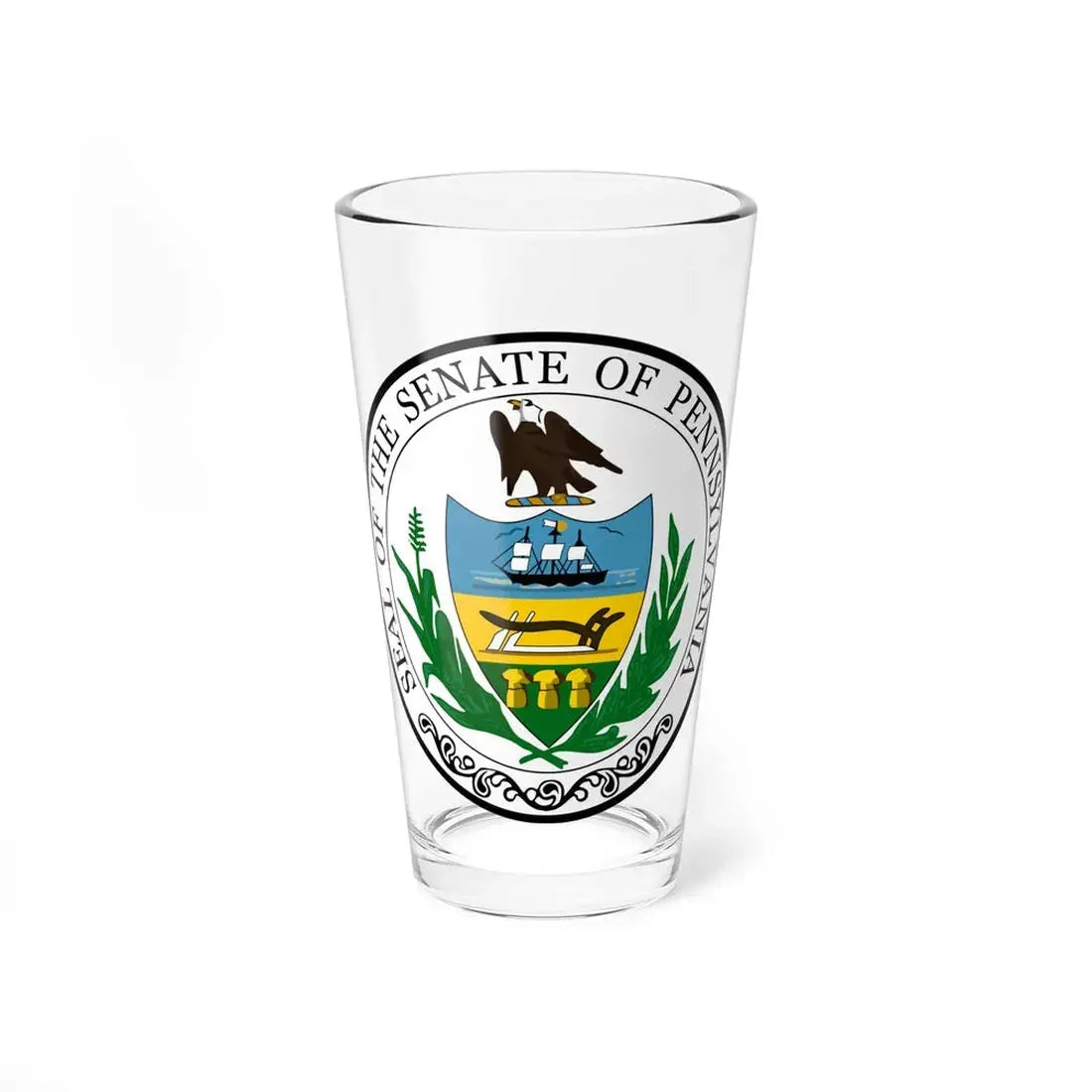 Seal of the Senate of Pennsylvania - Pint Glass 16oz 16oz - Go Mug Yourself