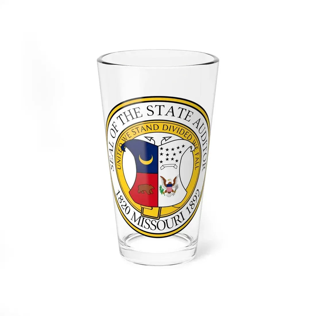 Seal of the State Auditor of Missouri - Pint Glass 16oz 16oz - Go Mug Yourself