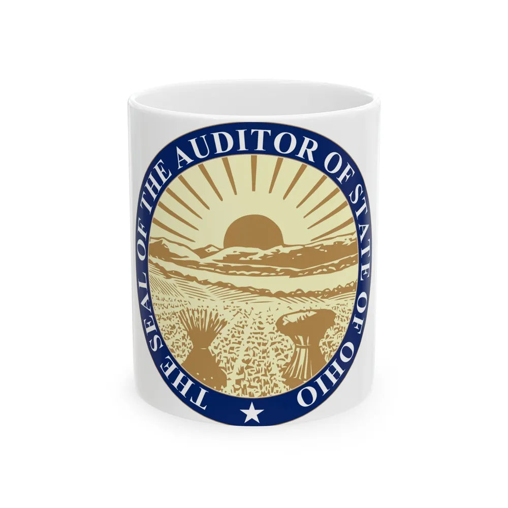 Seal of the State Auditor of Ohio - White Coffee Mug-11oz-Go Mug Yourself