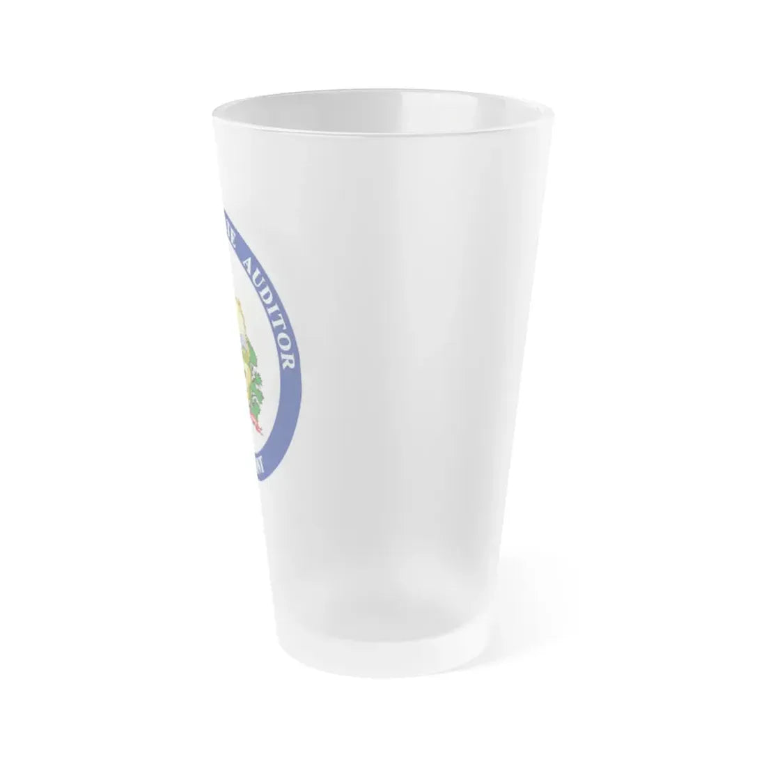 Seal of the State Auditor of Vermont - Frosted Pint Glass 16oz - Go Mug Yourself