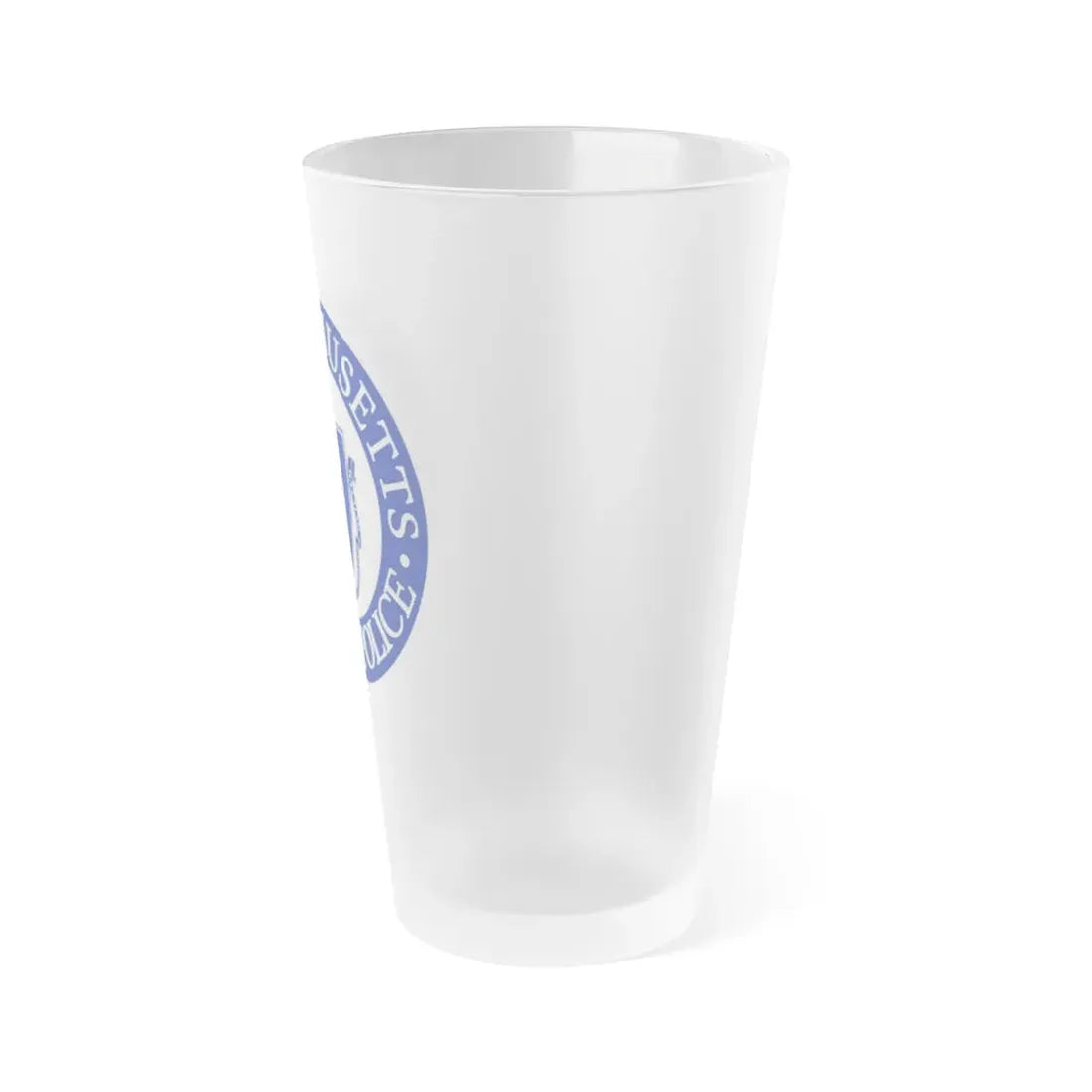 Seal of the State Police of Massachusetts - Frosted Pint Glass 16oz - Go Mug Yourself