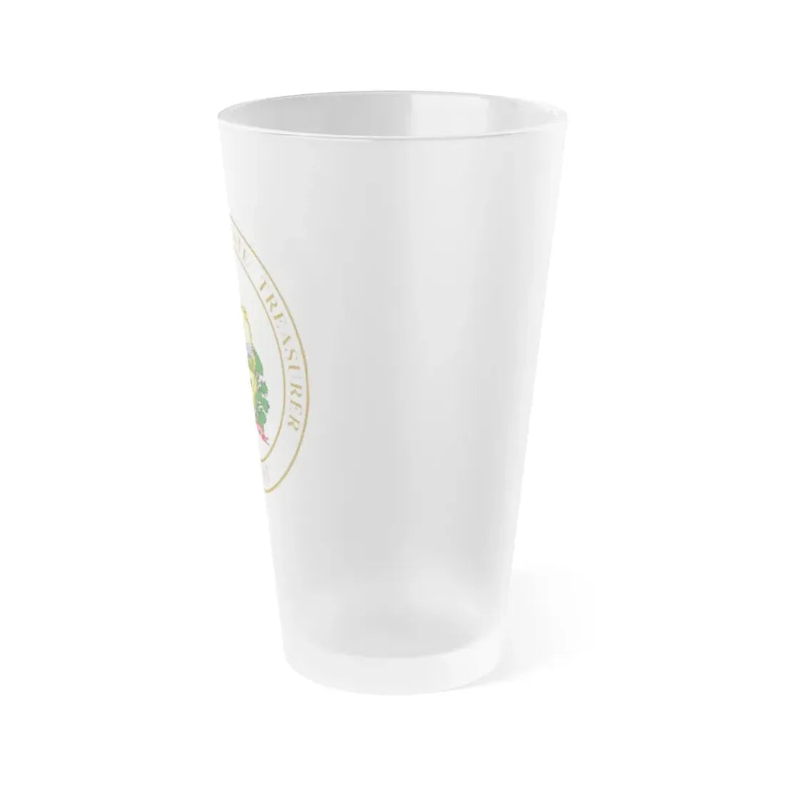 Seal of the State Treasurer of Vermont - Frosted Pint Glass 16oz - Go Mug Yourself