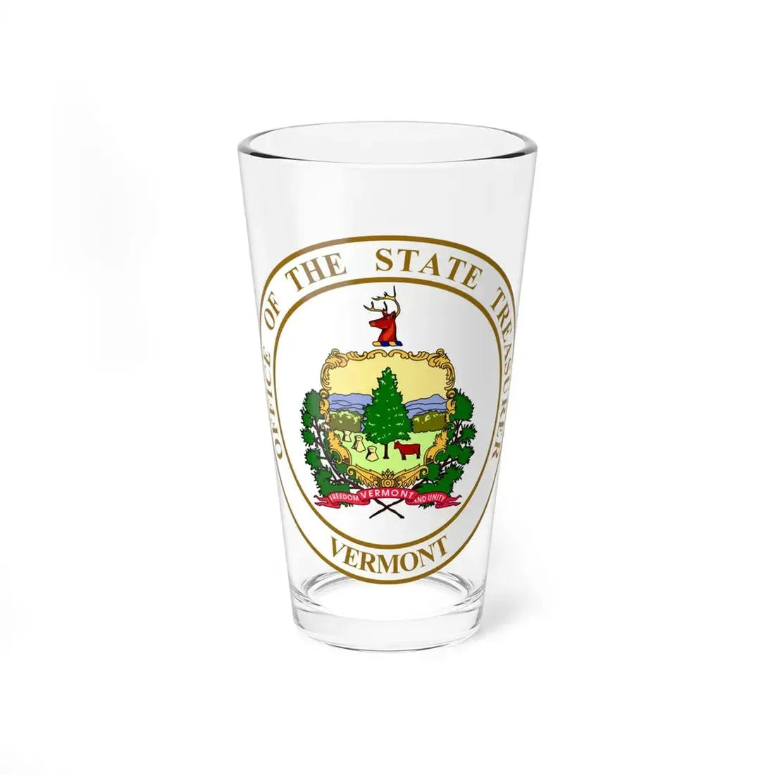 Seal of the State Treasurer of Vermont - Pint Glass 16oz 16oz - Go Mug Yourself