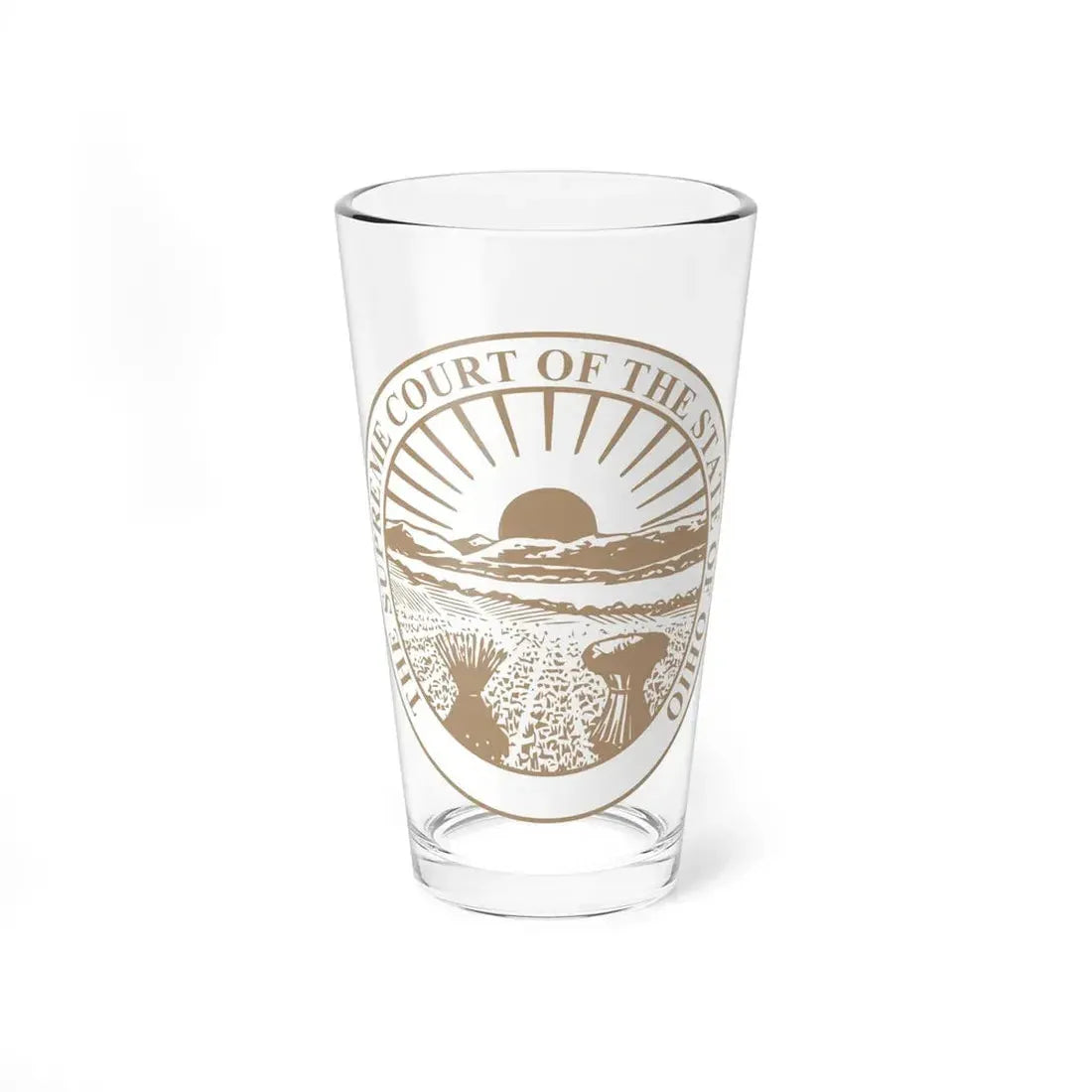 Seal of the Supreme Court of Ohio - Pint Glass 16oz 16oz - Go Mug Yourself