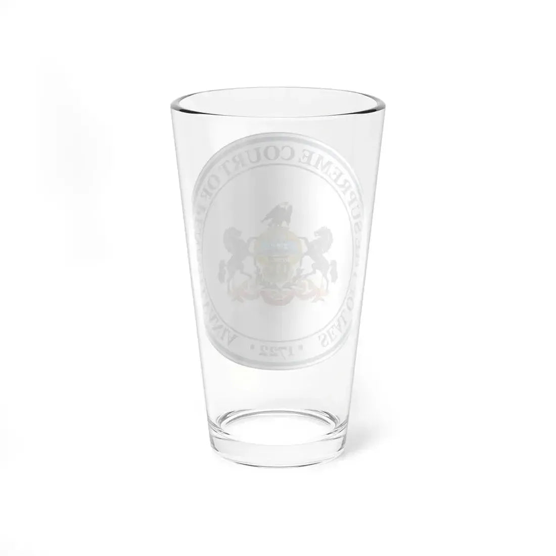 Seal of the Supreme Court of Pennsylvania - Pint Glass 16oz - Go Mug Yourself