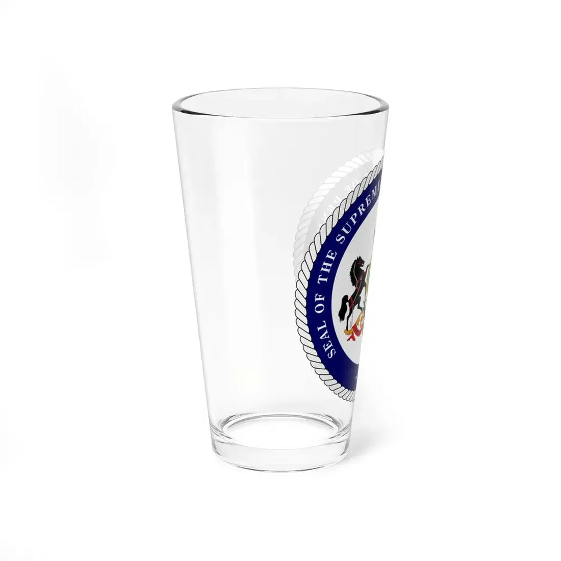 Seal of the Supreme Court of Pennsylvania v2 - Pint Glass 16oz - Go Mug Yourself