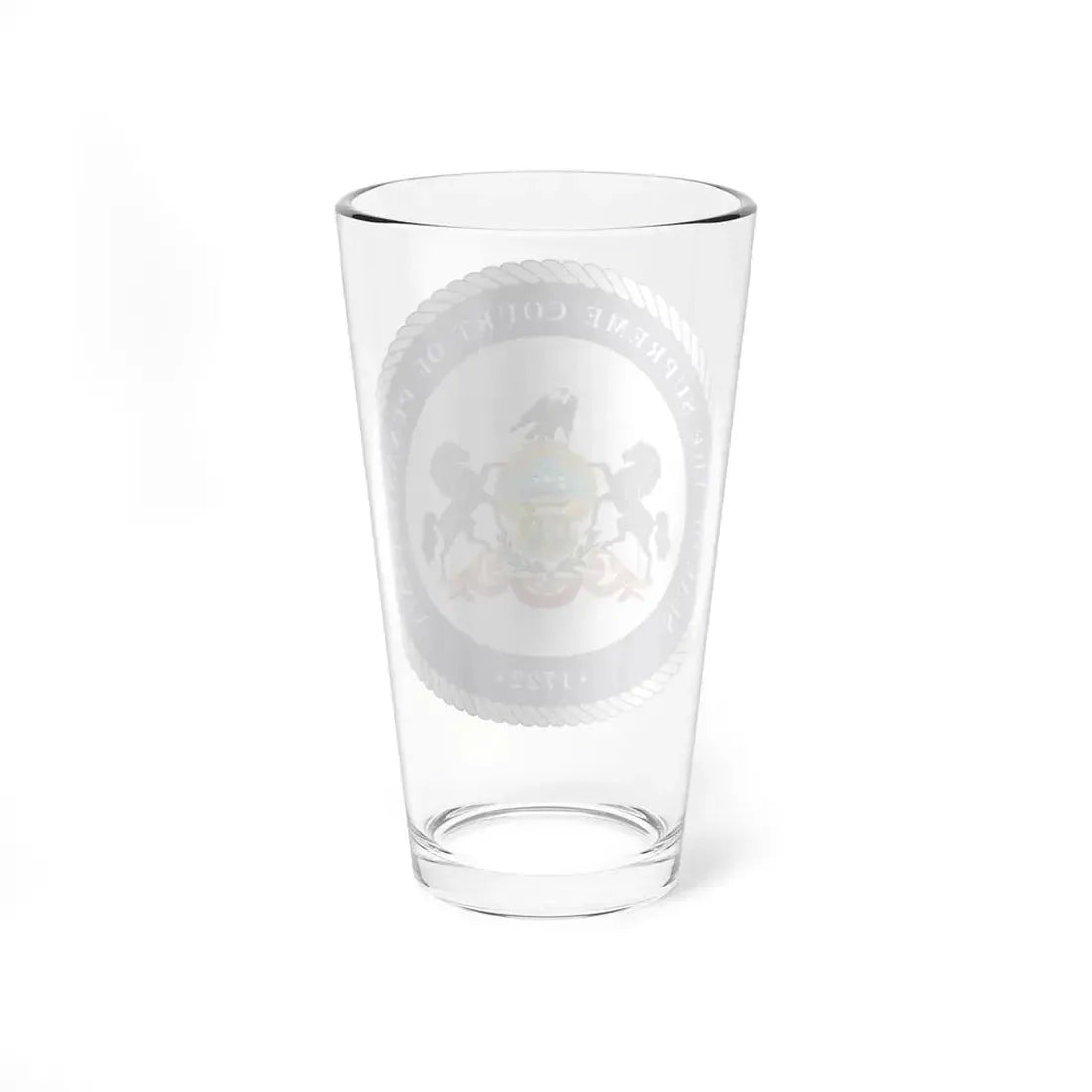 Seal of the Supreme Court of Pennsylvania v2 - Pint Glass 16oz - Go Mug Yourself