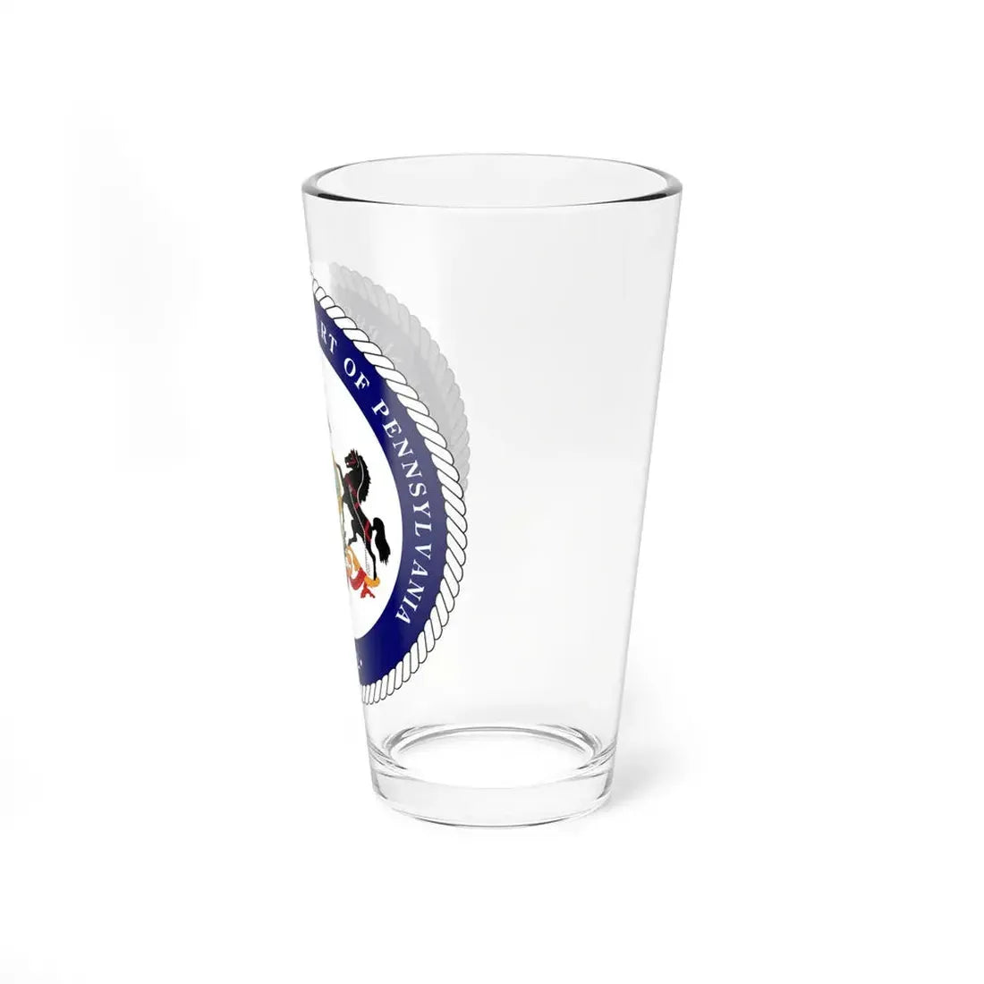 Seal of the Supreme Court of Pennsylvania v2 - Pint Glass 16oz - Go Mug Yourself