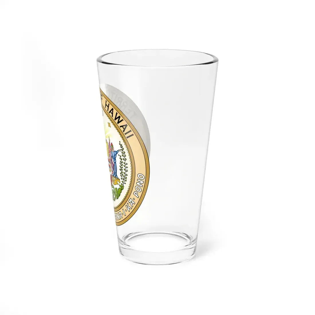 Seal of the Territory of Hawaii - Pint Glass 16oz - Go Mug Yourself