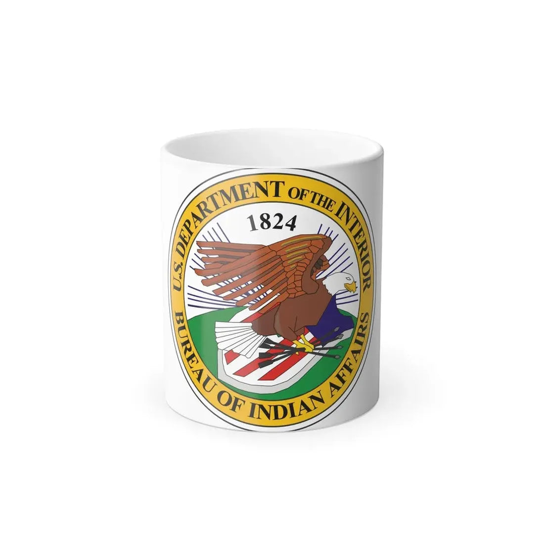 Seal of the United States Bureau of Indian Affairs - Color Changing Coffee Mug 11oz - Go Mug Yourself