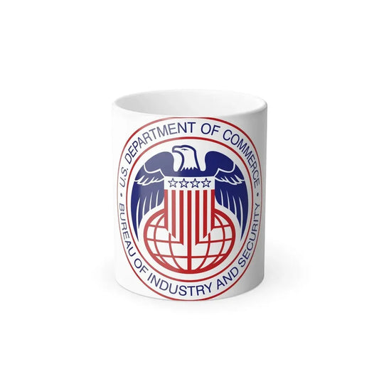 Seal of the United States Bureau of Industry and Security a part of the Department of Commerce - Color Changing Coffee Mug 11oz - Go Mug Yourself