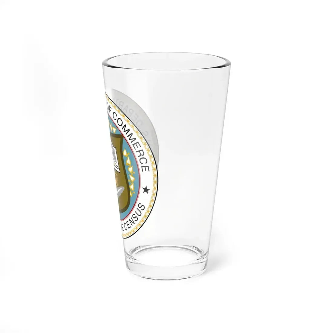 Seal of the United States Census Bureau - Pint Glass 16oz - Go Mug Yourself