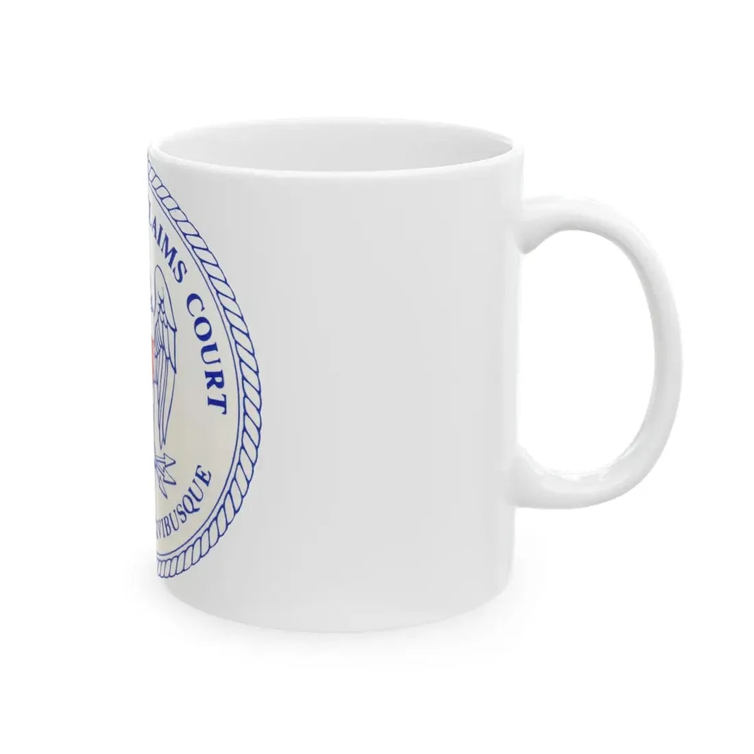 Seal of the United States Claims Court from 1982 to 1992 - White Coffee Mug - Go Mug Yourself
