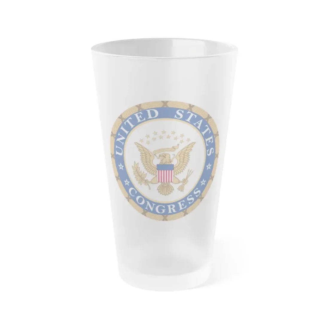 Seal of the United States Congress - Frosted Pint Glass 16oz 16oz Frosted - Go Mug Yourself