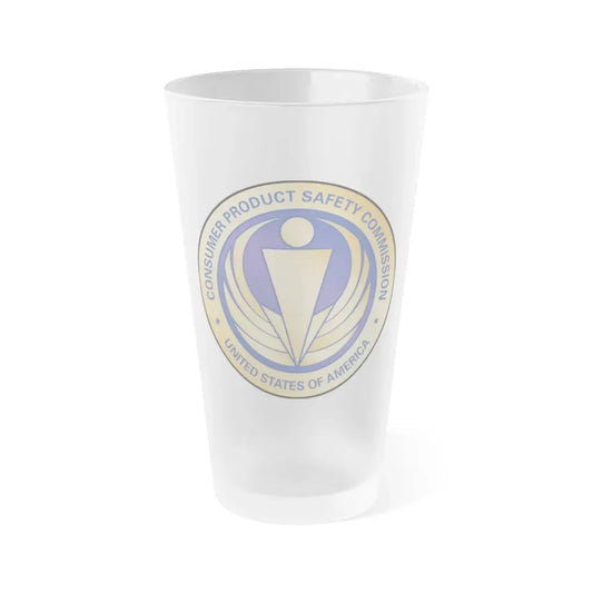 Seal of the United States Consumer Product Safety Commission - Frosted Pint Glass 16oz 16oz Frosted - Go Mug Yourself