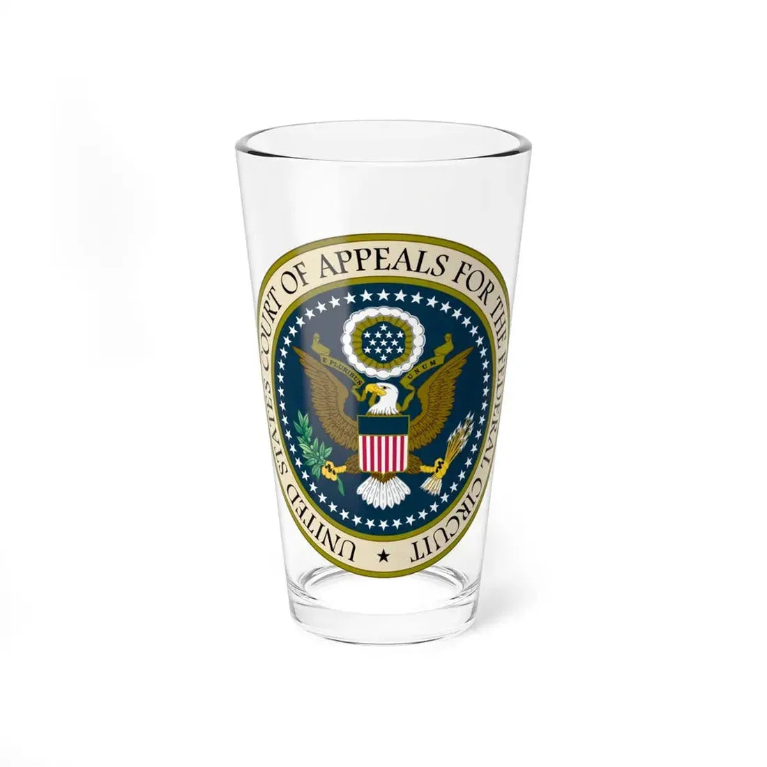 Seal of the United States Court of Appeals for the Federal Circuit - Pint Glass 16oz 16oz - Go Mug Yourself