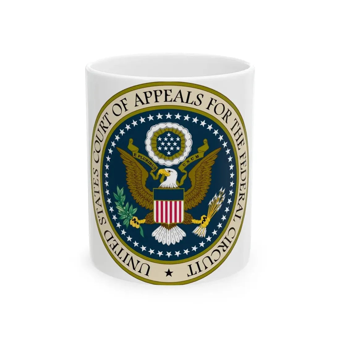 Seal of the United States Court of Appeals for the Federal Circuit - White Coffee Mug 11oz - Go Mug Yourself