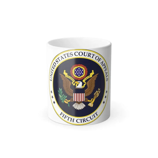 Seal of the United States Court of Appeals for the Fifth Circuit - Color Changing Coffee Mug 11oz - Go Mug Yourself