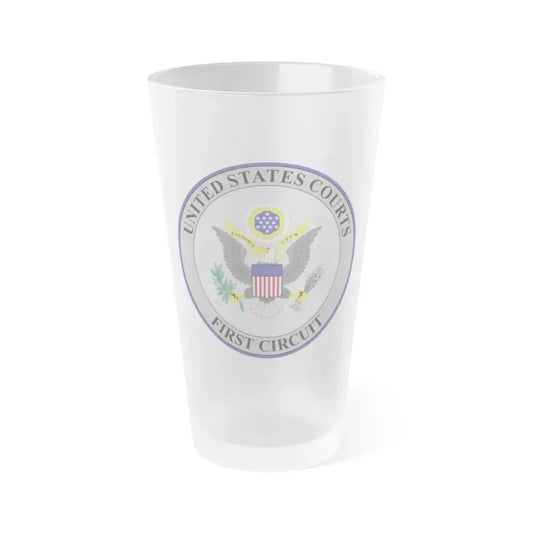 Seal of the United States Court of Appeals for the First Circuit - Frosted Pint Glass 16oz 16oz Frosted - Go Mug Yourself