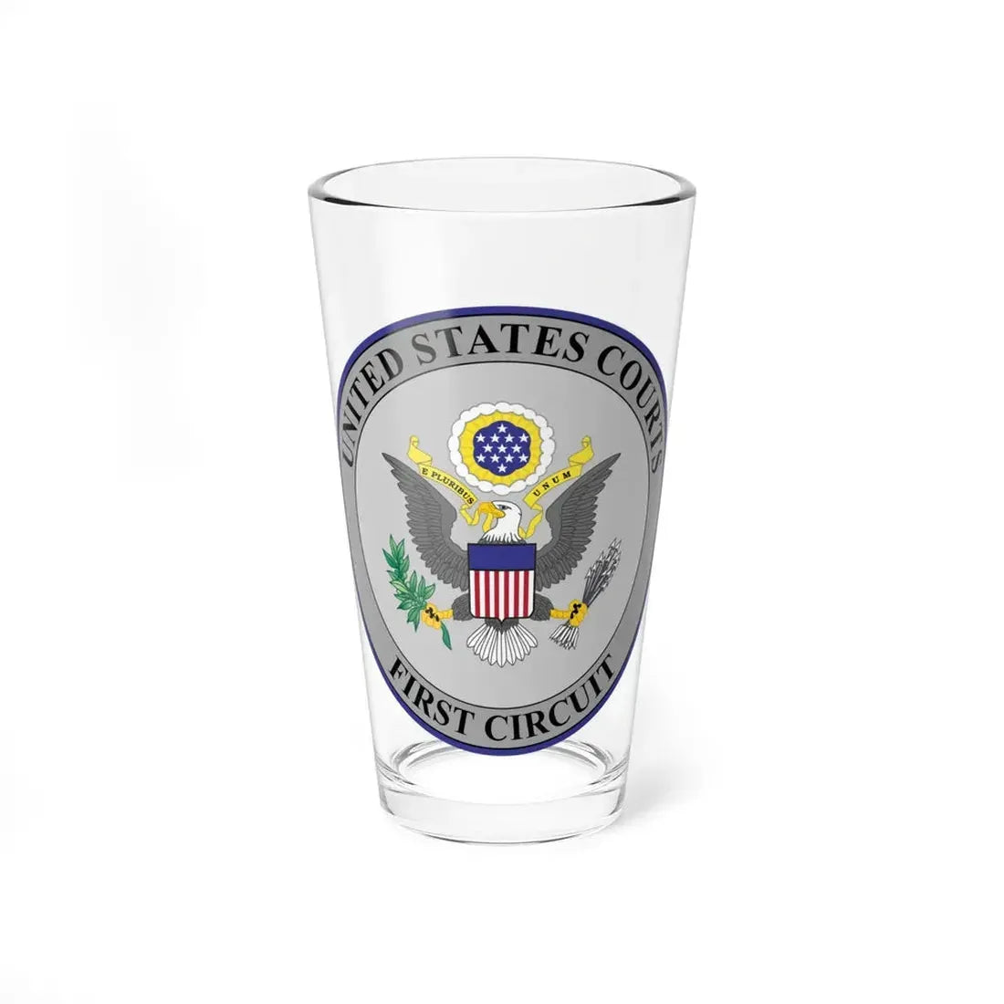 Seal of the United States Court of Appeals for the First Circuit - Pint Glass 16oz 16oz - Go Mug Yourself