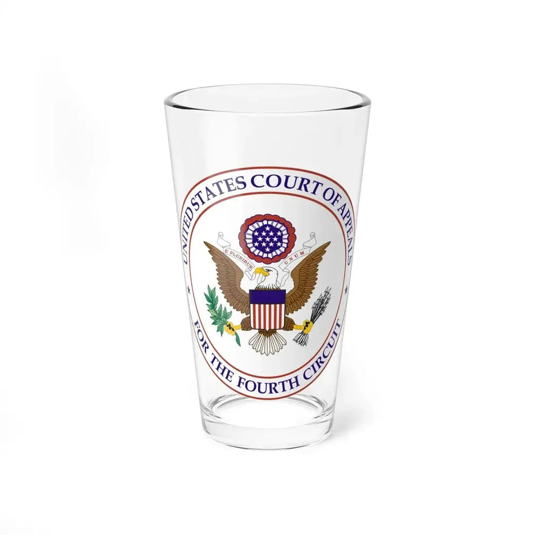 Seal of the United States Court of Appeals for the Fourth Circuit - Pint Glass 16oz 16oz - Go Mug Yourself