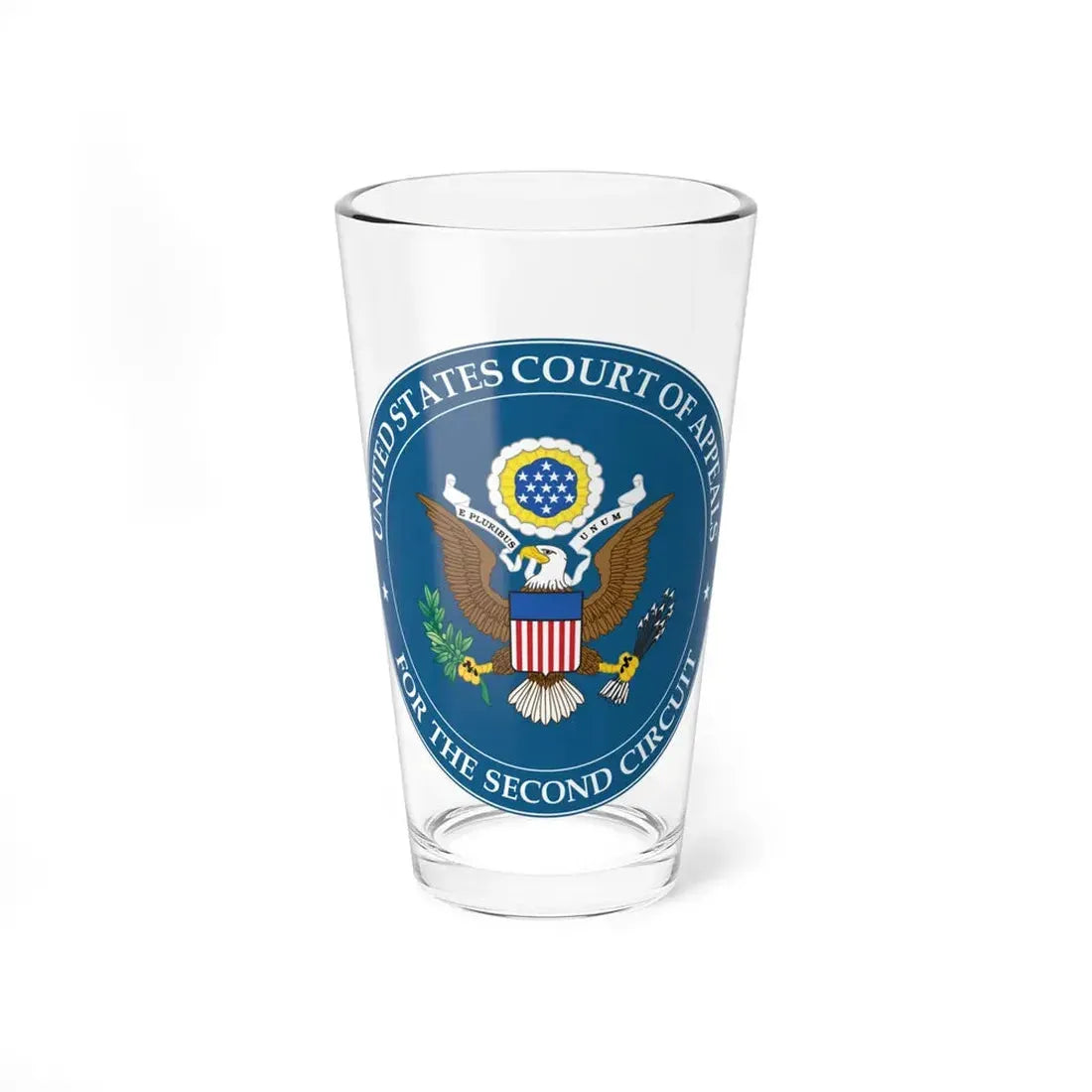 Seal of the United States Court of Appeals for the Second Circuit - Pint Glass 16oz 16oz - Go Mug Yourself