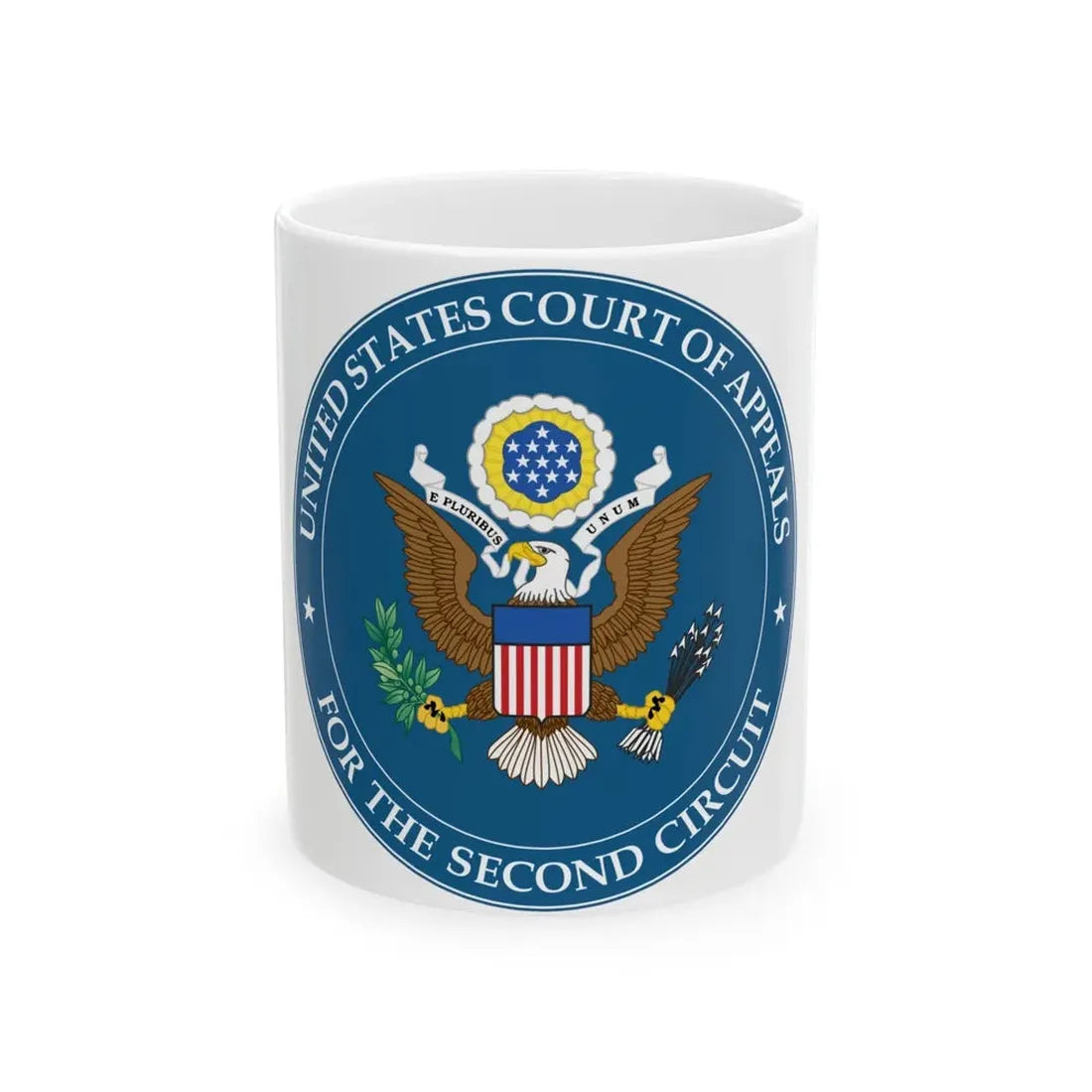 Seal of the United States Court of Appeals for the Second Circuit - White Coffee Mug 11oz - Go Mug Yourself