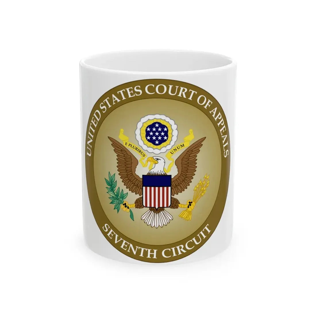 Seal of the United States Court of Appeals for the Seventh Circuit - White Coffee Mug 11oz - Go Mug Yourself