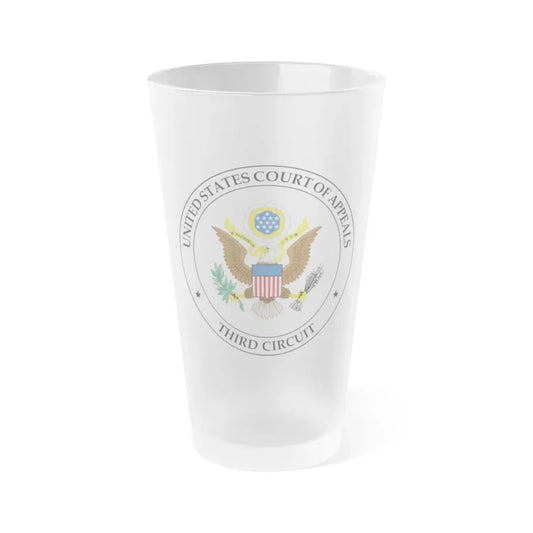 Seal of the United States Court of Appeals for the Third Circuit - Frosted Pint Glass 16oz 16oz Frosted - Go Mug Yourself