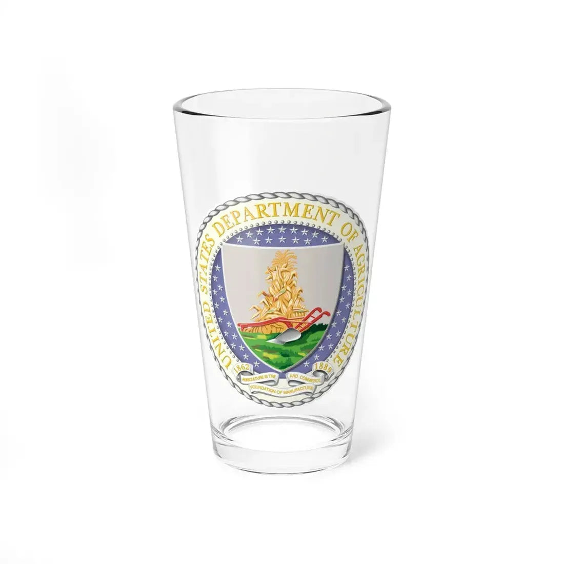 Seal of the United States Department of Agriculture - Pint Glass 16oz 16oz - Go Mug Yourself