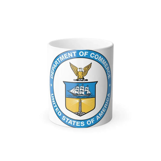 Seal of the United States Department of Commerce - Color Changing Coffee Mug 11oz - Go Mug Yourself