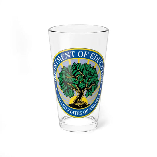 Seal of the United States Department of Education - Pint Glass 16oz 16oz - Go Mug Yourself