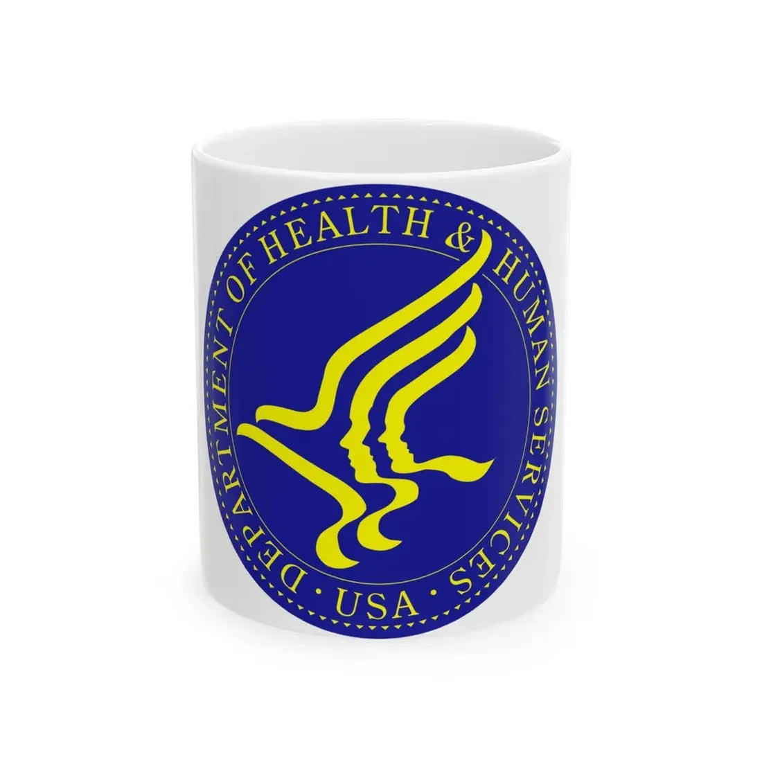Seal of the United States Department of Health and Human Services - White Coffee Mug 11oz - Go Mug Yourself