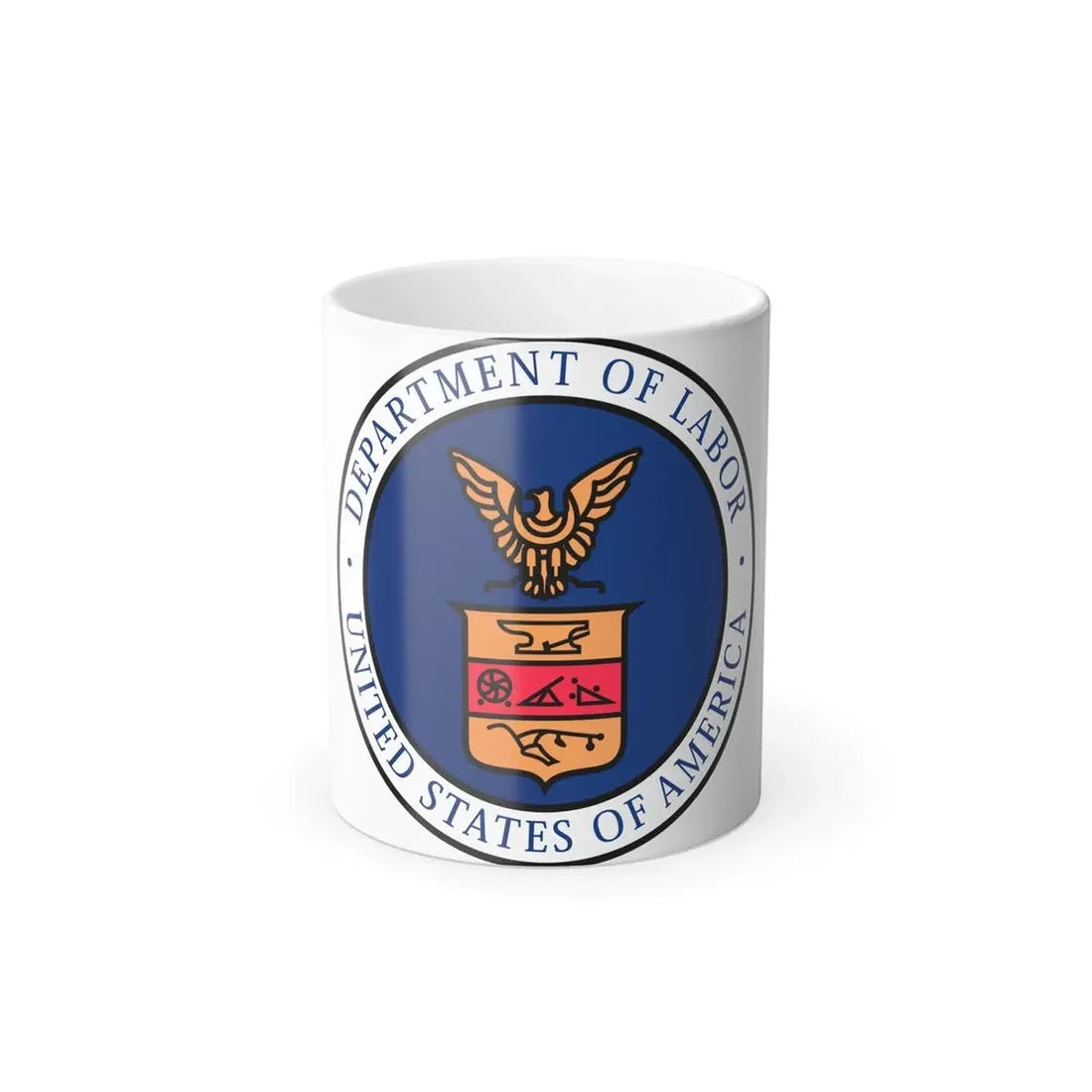 Seal of the United States Department of Labor - Color Changing Coffee Mug 11oz - Go Mug Yourself