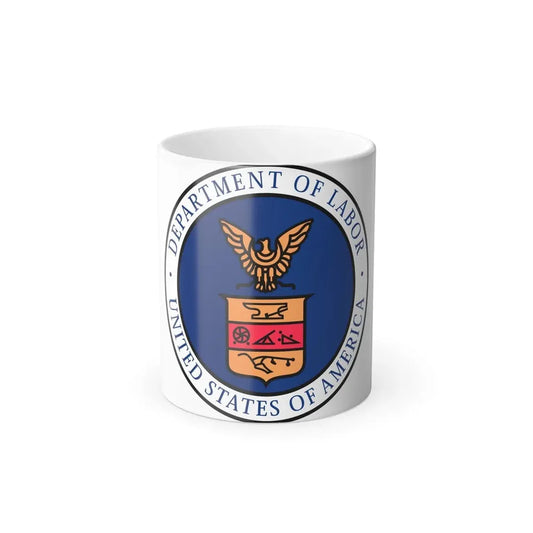 Seal of the United States Department of Labor - Color Changing Coffee Mug 11oz - Go Mug Yourself