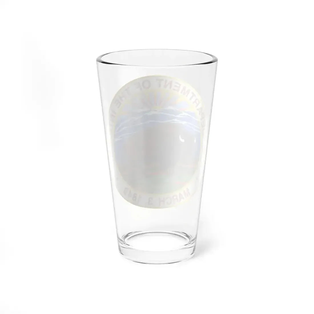 Seal of the United States Department of the Interior - Pint Glass 16oz - Go Mug Yourself