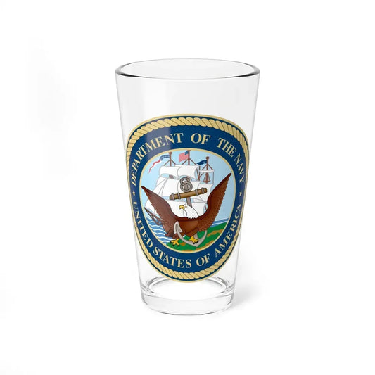 Seal of the United States Department of the Navy - Pint Glass 16oz 16oz - Go Mug Yourself