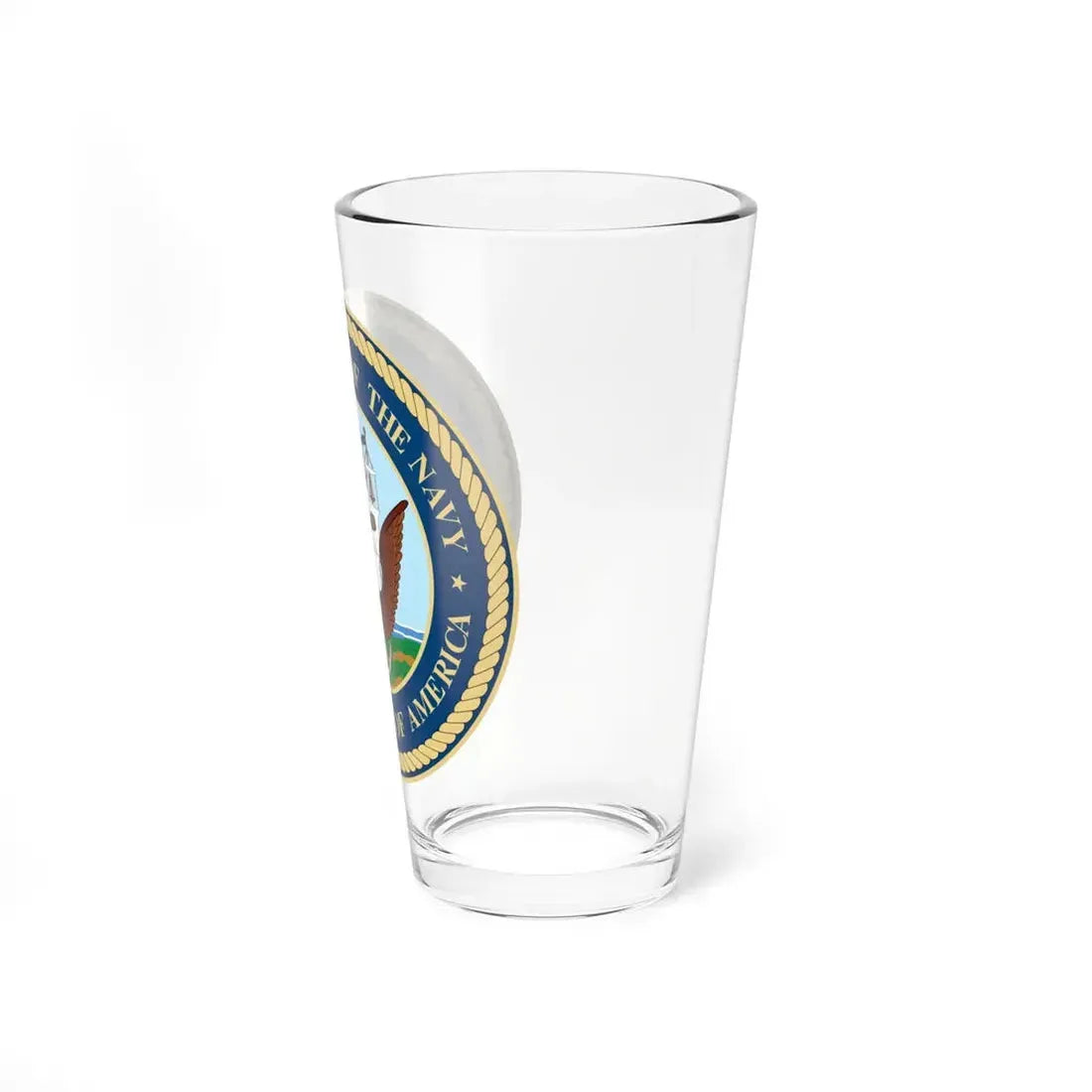 Seal of the United States Department of the Navy - Pint Glass 16oz - Go Mug Yourself