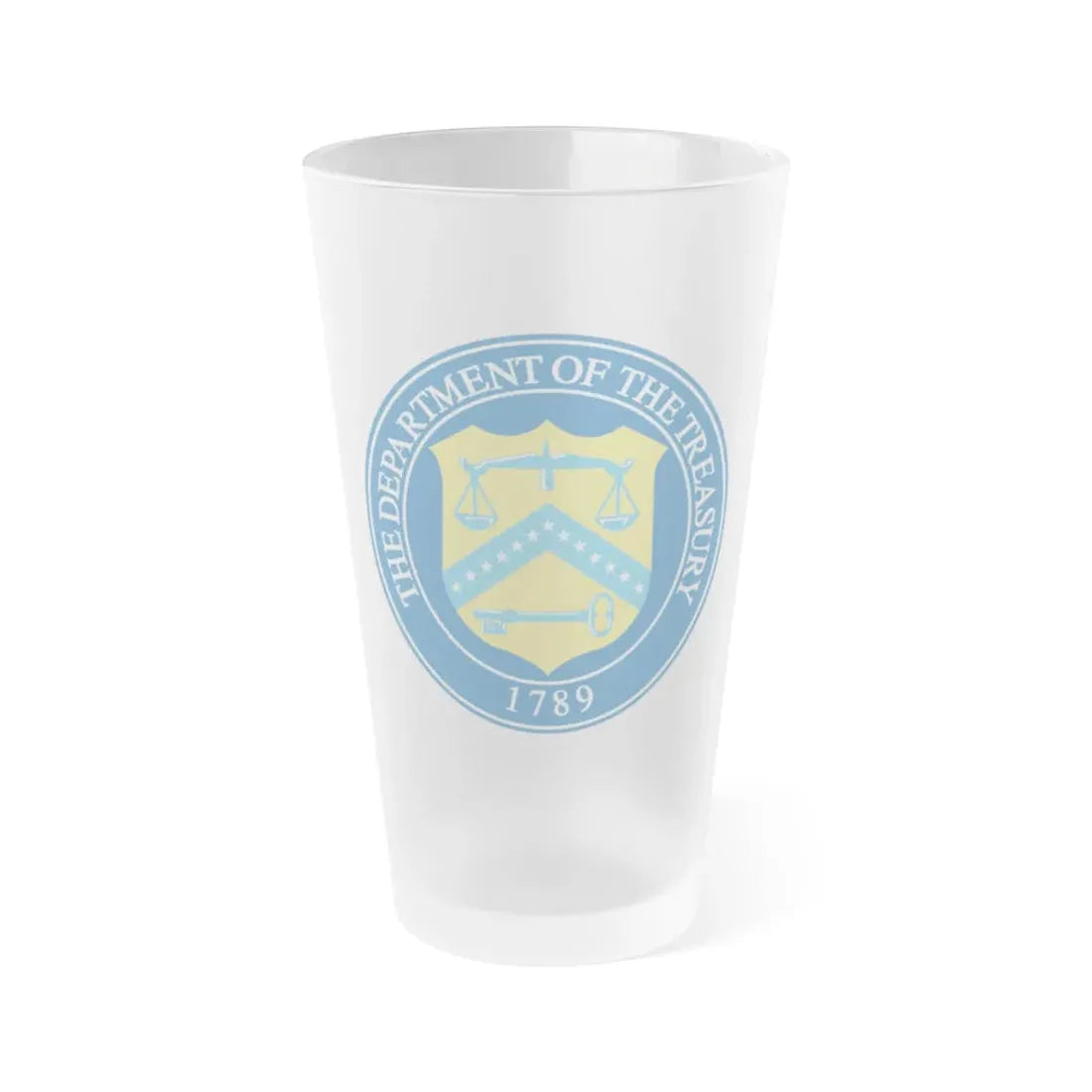 Seal of the United States Department of the Treasury - Frosted Pint Glass 16oz 16oz Frosted - Go Mug Yourself