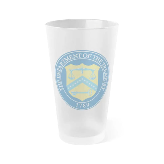 Seal of the United States Department of the Treasury - Frosted Pint Glass 16oz 16oz Frosted - Go Mug Yourself