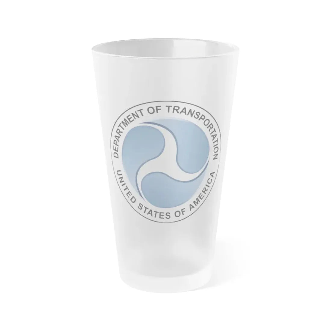 Seal of the United States Department of Transportation - Frosted Pint Glass 16oz 16oz Frosted - Go Mug Yourself