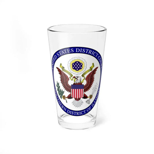Seal of the United States District Court for the Southern District of Illinois - Pint Glass 16oz 16oz - Go Mug Yourself