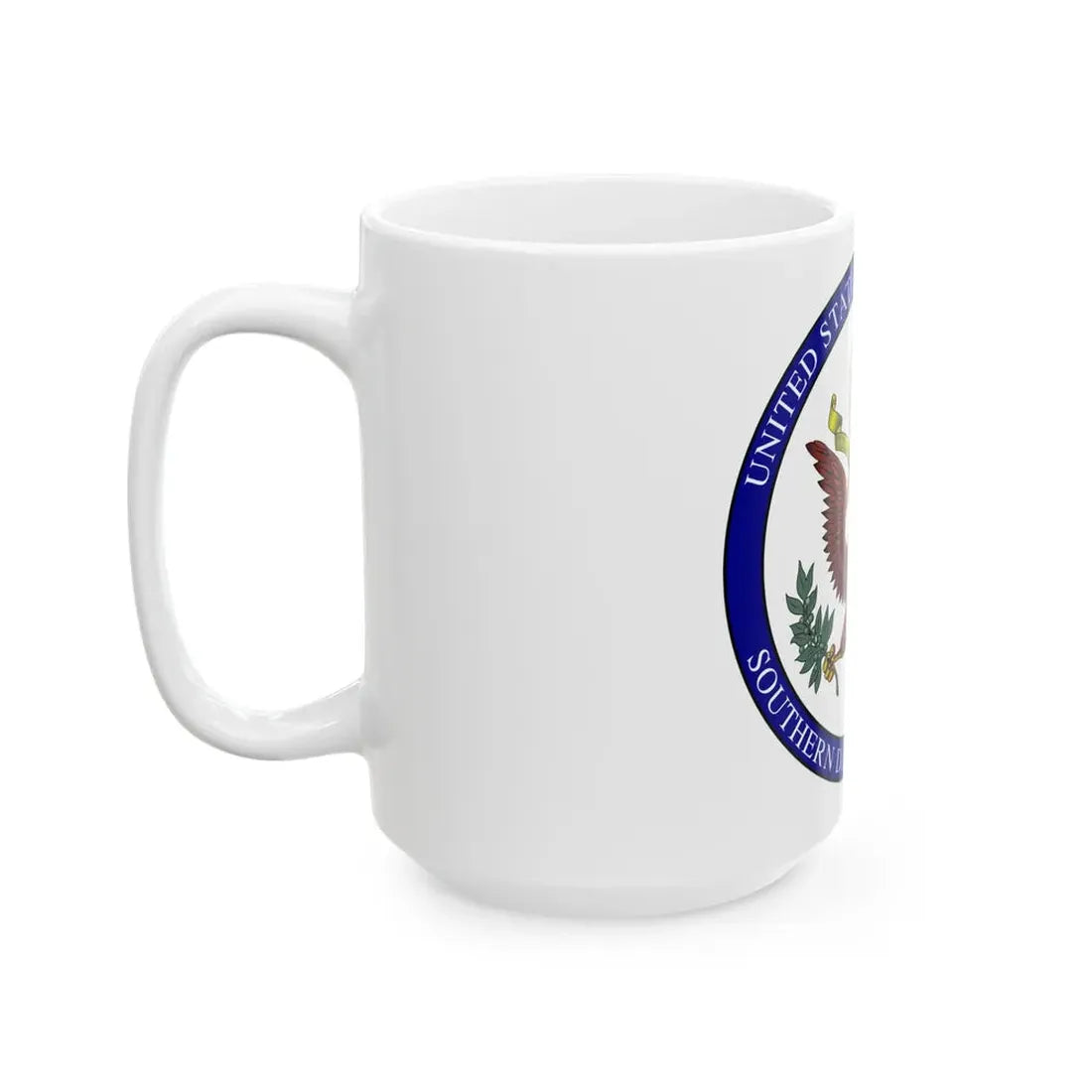 Seal of the United States District Court for the Southern District of Illinois - White Coffee Mug - Go Mug Yourself