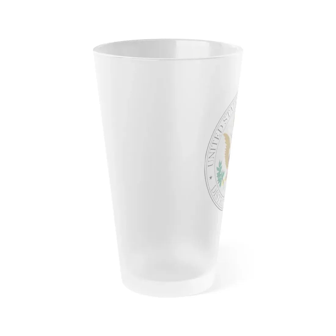 Seal of the United States District Court for the the District of Kansas - Frosted Pint Glass 16oz - Go Mug Yourself