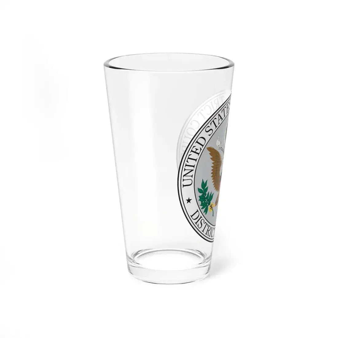 Seal of the United States District Court for the the District of Kansas - Pint Glass 16oz - Go Mug Yourself