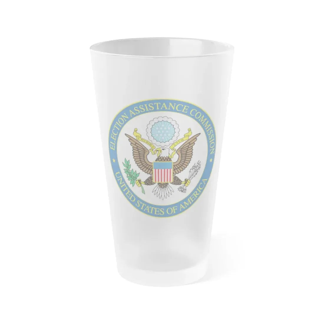 Seal of the United States Election Assistance Commission - Frosted Pint Glass 16oz 16oz Frosted - Go Mug Yourself