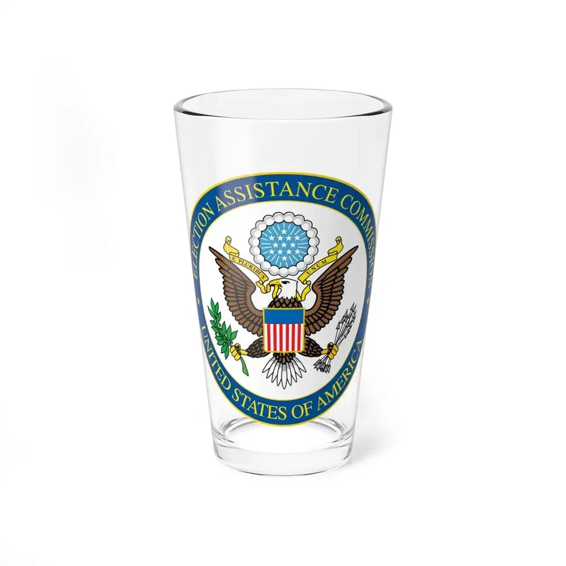 Seal of the United States Election Assistance Commission - Pint Glass 16oz 16oz - Go Mug Yourself