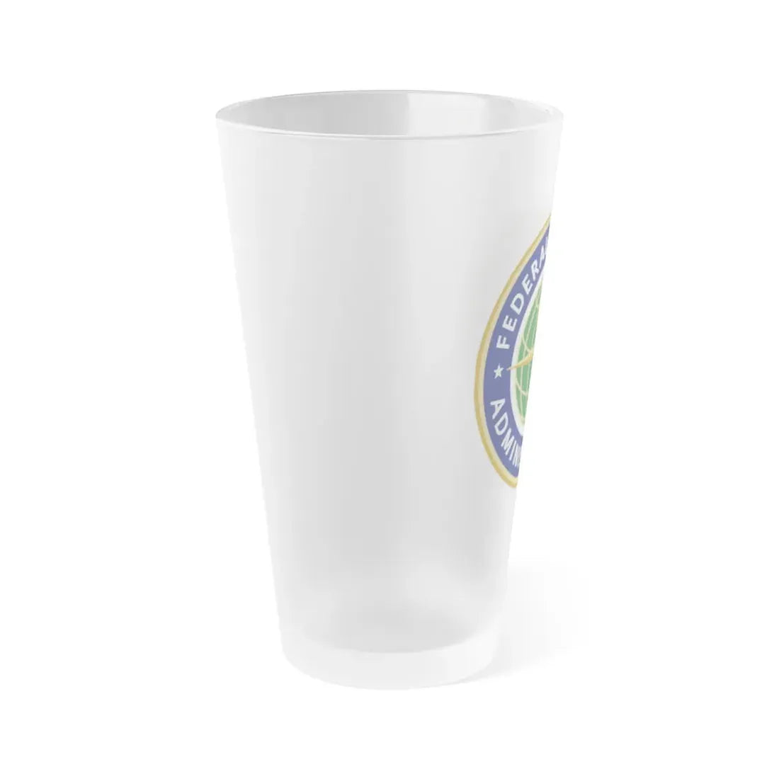 Seal of the United States Federal Aviation Administration - Frosted Pint Glass 16oz - Go Mug Yourself