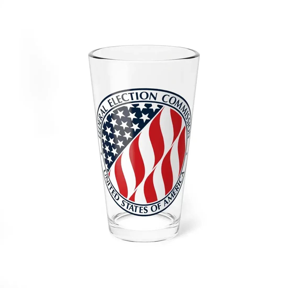 Seal of the United States Federal Election Commission - Pint Glass 16oz 16oz - Go Mug Yourself