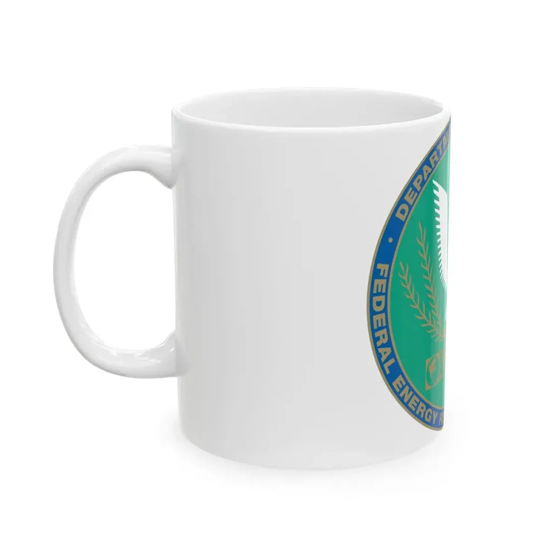 Seal of the United States Federal Energy Regulatory Commission - White Coffee Mug - Go Mug Yourself